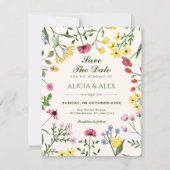 Hochzeit mit Wildblumen Save The Date (Vorderseite)