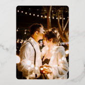 Hochzeit mit zwei Fotos Einladung (Rückseite)