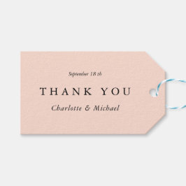 Hochzeit Modern & Minimal Vielen Dank Geschenkanhänger