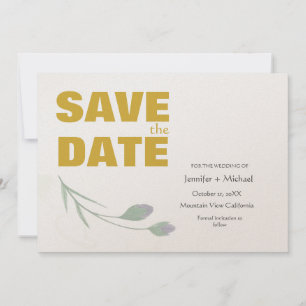 Hochzeit modern minimalist schlicht Kalligrafie Sc Save The Date