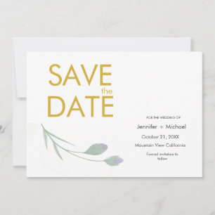 Hochzeit Modern Minimalistisch Einfach Benutzerdef Save The Date