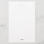 Hochzeit, modern, Minimalistisch, Stationery Briefpapier (Rückseite)