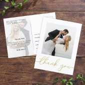 Hochzeit Modern Simple Trendy Minimalistisch Danke Postkarte