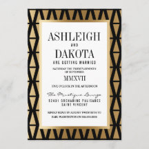 Hochzeit | Moderne geometrische Formen aus Gold un