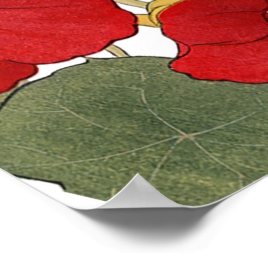 Hochzeit Moderne Herzlichkeit Elegantes Flora Oran Poster (Ecke)