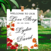 Hochzeit Moderne Herzlichkeit Elegantes Flora Oran Poster