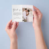 Hochzeit Moderne Minimalistische Dankeskarten Flyer (Gruppe)