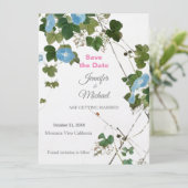 Hochzeit Moderne Minimalistische Schlichte Kalligr Save The Date (Stehend Vorderseite)