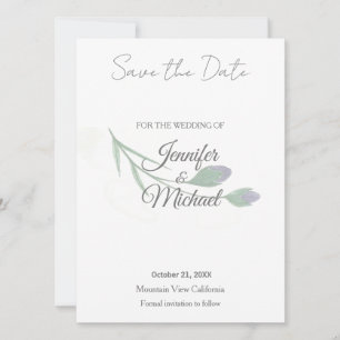Hochzeit Moderne Minimalistische Schlichte Kalligr Save The Date