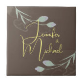 Hochzeit Moderner Minimalistischer Schlichter Kall Fliese (Vorderseite)