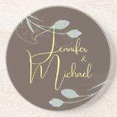 Hochzeit Moderner Minimalistischer Schlichter Kall Getränkeuntersetzer (Vorne)