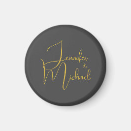 Hochzeit Moderner Minimalistischer Schlichter Kall Magnet