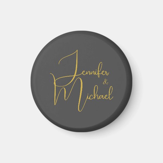 Hochzeit Moderner Minimalistischer Schlichter Kall Magnet (Vorne)