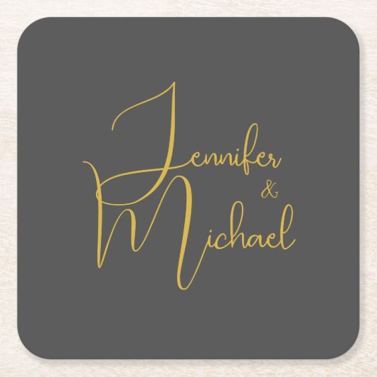 Hochzeit Moderner Minimalistischer Schlichter Kall Rechteckiger Pappuntersetzer (Vorderseite)