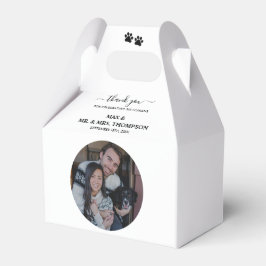 Hochzeit Modernes Foto Ehepaar Dog My Humans Geschenkschachtel