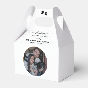 Hochzeit Modernes Foto Ehepaar Dog My Humans Geschenkschachtel