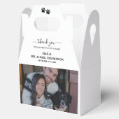 Hochzeit Modernes Foto Ehepaar Dog My Humans Geschenkschachtel (Geöffnet)