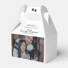 Hochzeit Modernes Foto Ehepaar Dog My Humans Geschenkschachtel