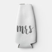 Hochzeit Mr. & Mrs. Bride Bräutigam Flaschenkühler (Vorderseite)
