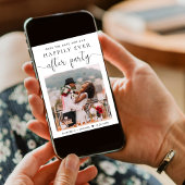 Hochzeit nach dem Party Foto Empfang Save the Date Ankündigung