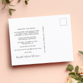 Hochzeit nach dem Party Foto Empfang Save the Date Ankündigungspostkarte