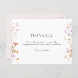 Hochzeit nach der Karte danke