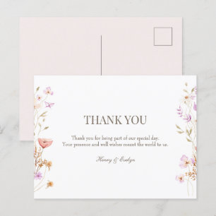 Hochzeit nach der Karte danke