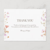 Hochzeit nach der Karte danke (Vorderseite)