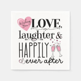 Hochzeit Napkin Pink und Black Serviette