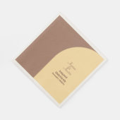 Hochzeit Napkins Mocha Mousse Arched Serviette (Ecke)