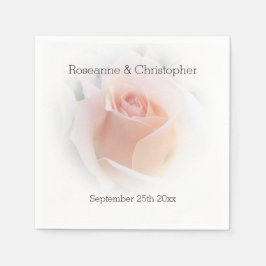 Hochzeit Napkins Peach Pink Rosenknospe Serviette
