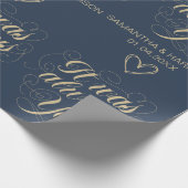 Hochzeit Nautic Gefallen Classic Es war immer du Geschenkpapier (Ecke)