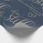 Hochzeit Nautical Gevor Classic Wir tun es noch Geschenkpapier (Ecke)