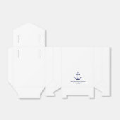 Hochzeit nautischer Anker blau weiß elegant Geschenkschachtel (Ungefaltet)