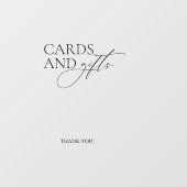 Hochzeit nehmen ein Geschenke Mirror Decal-Zeichen Fensteraufkleber (Blatt)