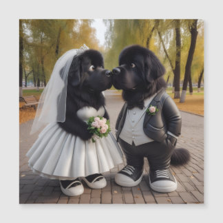 Hochzeit Newfs Magnetkarte