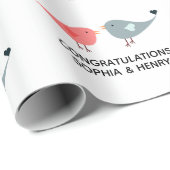 Hochzeit Niedlicher Liebesgebirgsnamen Geschenkpapier (Rolleneckpunkt)