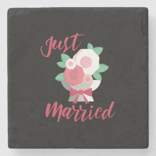 Hochzeit nur verheiratet steinuntersetzer