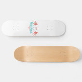 Hochzeit nur verheiratet zwei Vögel farbenfrohe Ge Skateboard (Horizontal)