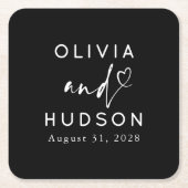 Hochzeit oder Abendessen mit Probe Rechteckiger Pappuntersetzer (Vorderseite)