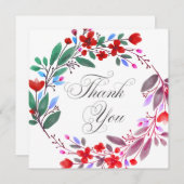 Hochzeit oder Dusche Vielen Dank Karten (Vorne/Hinten)