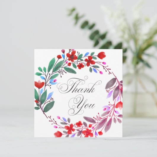 Hochzeit oder Dusche Vielen Dank Karten (Stehend Vorderseite)