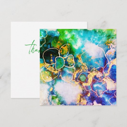 Hochzeit oder Dusche Vielen Dank Karten (Vorne/Hinten)