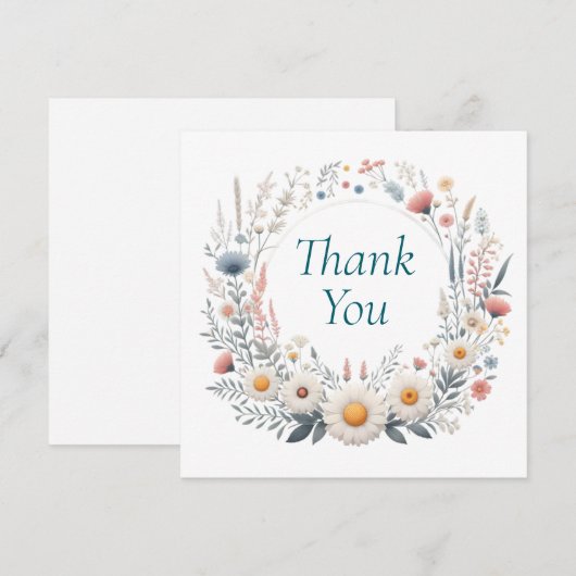 Hochzeit oder Dusche Vielen Dank Karten (Vorne/Hinten)