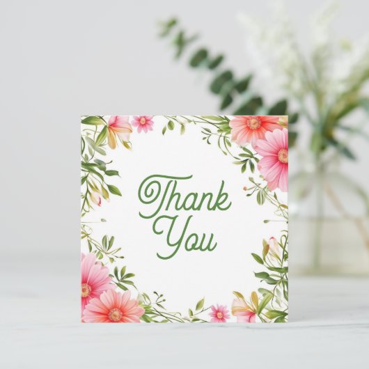 Hochzeit oder Dusche Vielen Dank Karten (Stehend Vorderseite)