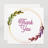 Hochzeit oder Dusche Vielen Dank Karten (Vorne/Hinten)