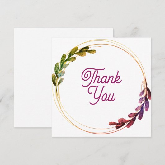 Hochzeit oder Dusche Vielen Dank Karten (Vorne/Hinten)