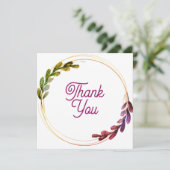 Hochzeit oder Dusche Vielen Dank Karten (Stehend Vorderseite)