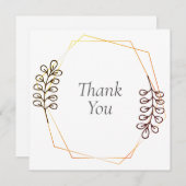 Hochzeit oder Dusche Vielen Dank Karten (Vorne/Hinten)