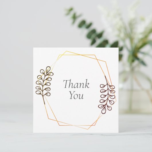 Hochzeit oder Dusche Vielen Dank Karten (Stehend Vorderseite)